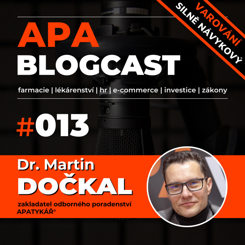 Obrázek epizody APABLOGCAST #13: Absurdita dostala pořádnou sodu, pracovní trh v lékárenství se radikálně promění (19.10.2023)