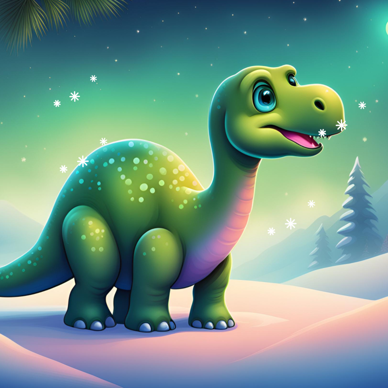 Obrázek epizody 💛 Sněhové dobrodružství dinosauří holčičky - audiopohádka + relaxace před spaním ✨
