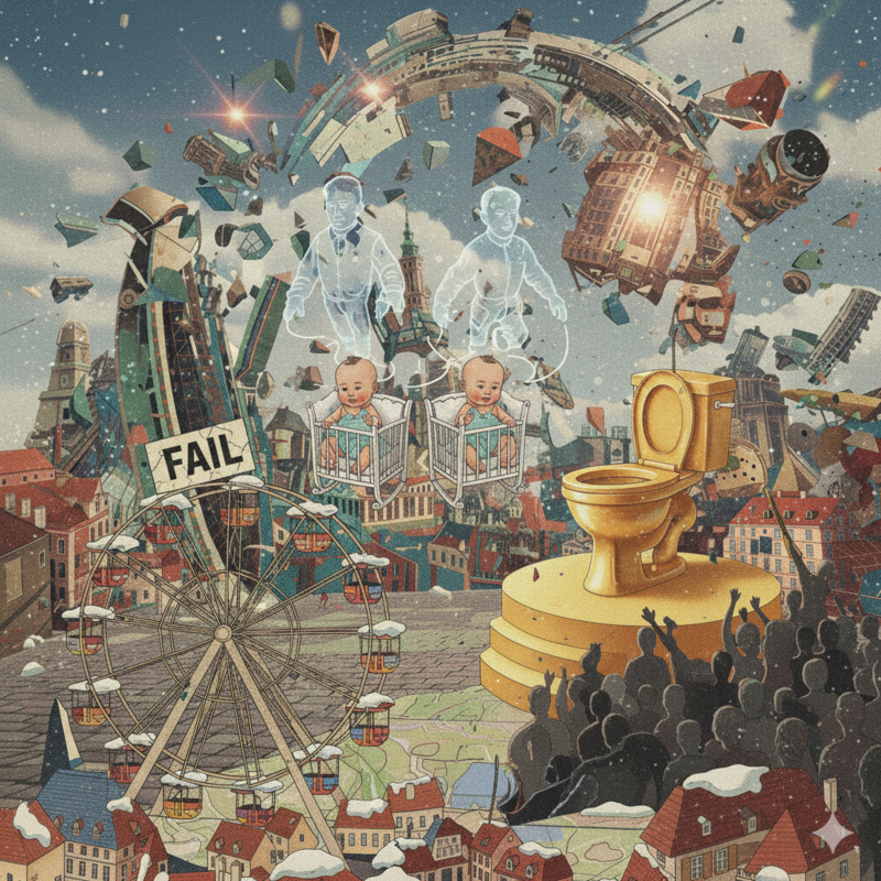 Obrázek epizody #14 Dvojčata s dvěma různými otci, dražba zlatého WC a trend singles