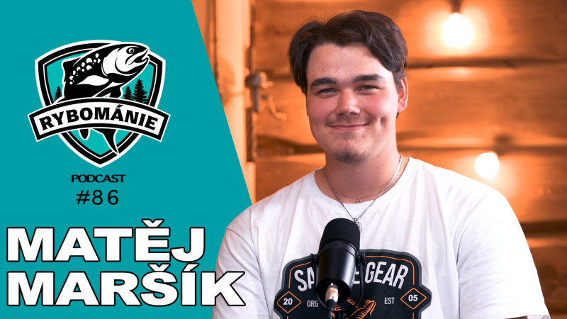 Obrázek epizody Poznej mého kamaráda Matěje! Přivezl do soutěže prototyp vláčecí nástrahy! Podcast RYBOMÁNIE #86