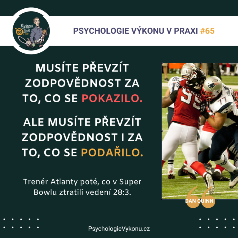 Obrázek epizody #65 Co je to MOMENTUM aneb když nestačí vedení 28:3 (Dan Quinn a Atlanta v Super bowlu, Sezóna II., ep. 37)