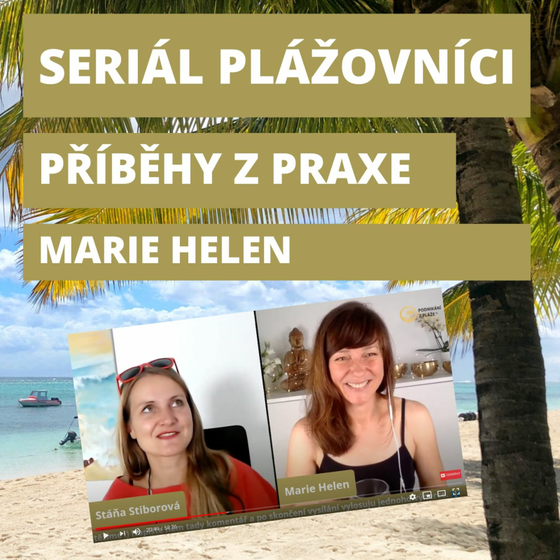 Obrázek epizody #19 🌴Plážovníci: Marie Helen | Tělo jako lékarnička| Je online byznys pro terapeuty?