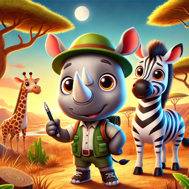 Obrázek epizody Nosorožec, který hledal radost - Pohádka na dobrou noc