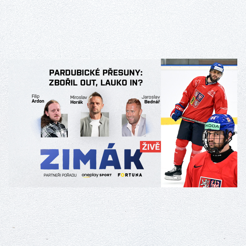 Obrázek epizody Zimák ŽIVĚ | Faktor X Pardubic? Nový trenér brankářů. Lauko pomůže, Šlégrův triceps