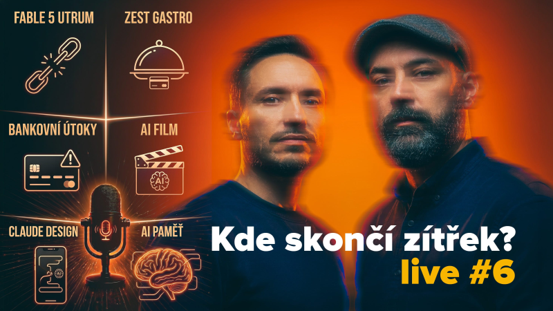 Obrázek epizody Anthropic vypíná Fable 5 a Mythos, AI hackuje banky a Claude Design vytváří weby a prezentace.
