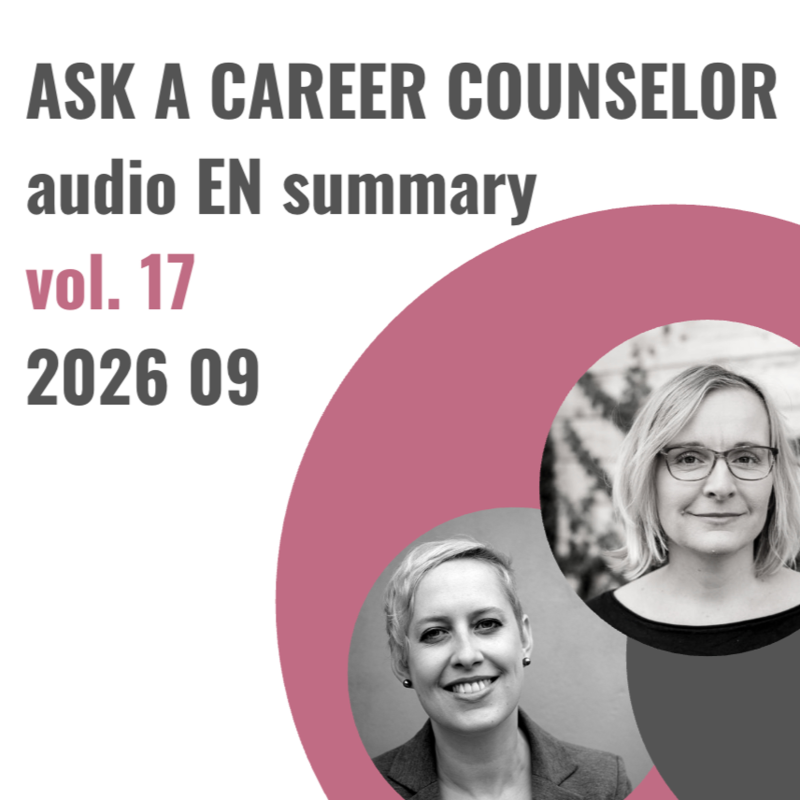 Obrázek epizody 2026 0914 ASK A CAREER COUNSELOR audio EN summary