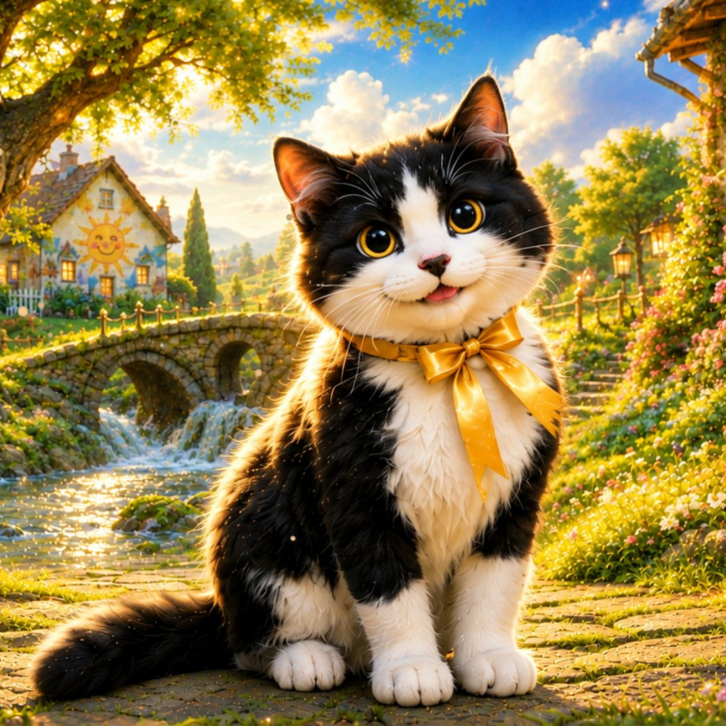 Obrázek epizody 🐈‍⬛ Kocour Felix a zlatá stuha | Laskavá audiopohádka na přání na dobrou noc ✨