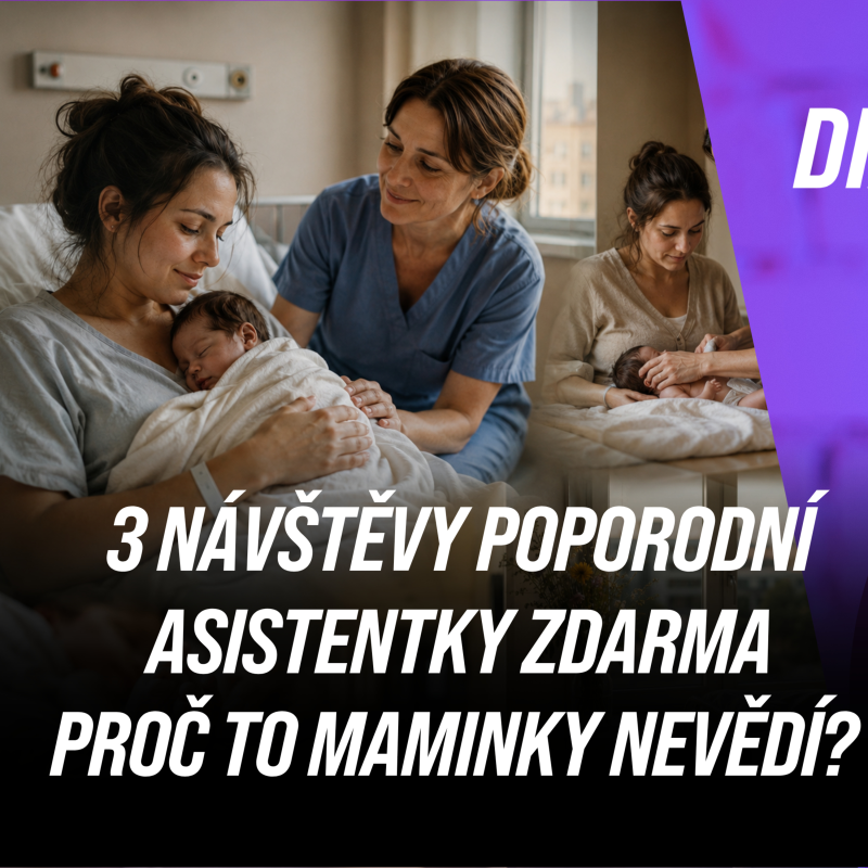 Obrázek epizody #4 Tři návštěvy poporodní asistentky zdarma. Proč to maminky nevědí?