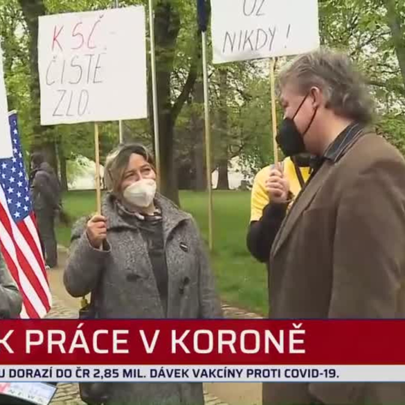 Obrázek epizody V Brně a Praze si příznivci komunistů připomínali Svátek práce (zdroj: CNN Prima NEWS)