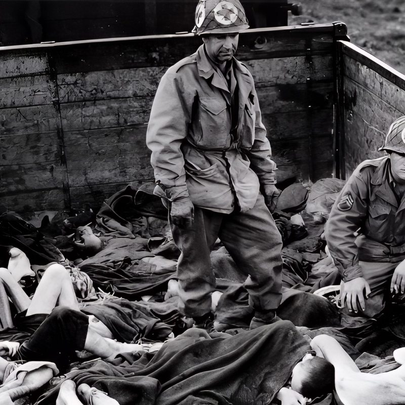 Obrázek epizody Hlasy paměti: Zděšení Britů v Bergen Belsenu, vztek Američanů v Dachau