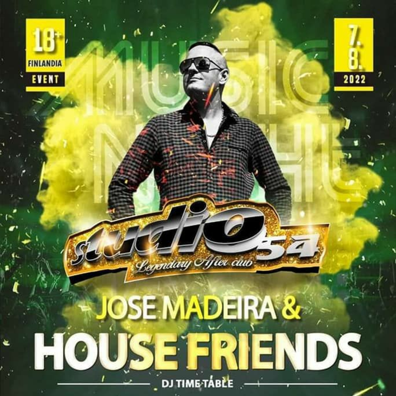 Obrázek epizody Jose Madeira Live @ House Friends, Studio 54 Prague 07-08-2022
