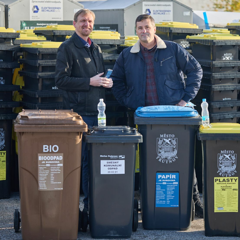Obrázek epizody TUTV o třídění odpadu s Jiřím Ticháčkem, jednatelem Transport Trutnov