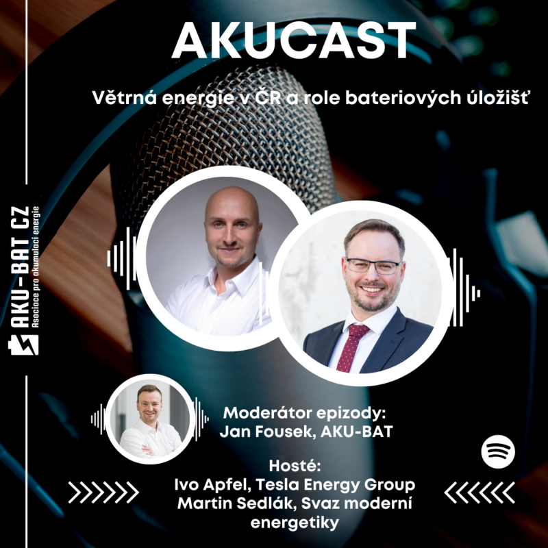 Obrázek epizody AKUCAST: Větrná energie v ČR a role bateriových úložišť
