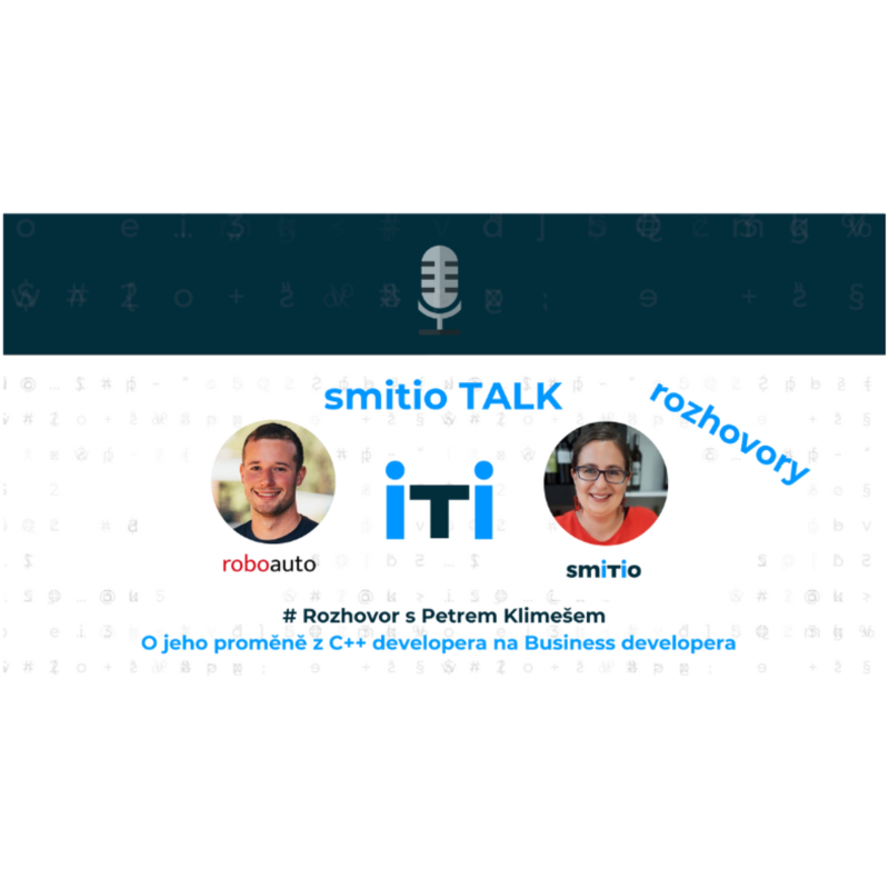 Obrázek epizody S Petrem Klimešem z Roboauto o jeho proměně z C++ developera na Business developera