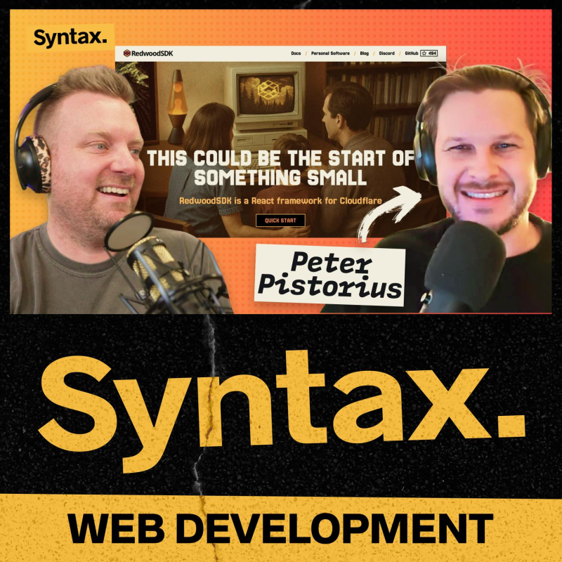 Obrázek epizody 902: Fullstack Cloudflare with React and Vite (Redwood SDK)