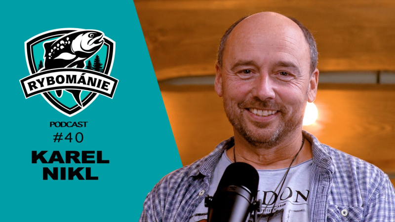 Obrázek epizody ,,Až se naučím chytat kapry pořádně, začnu vláčet" - Karel Nikl a RYBOMÁNIE podcast #40