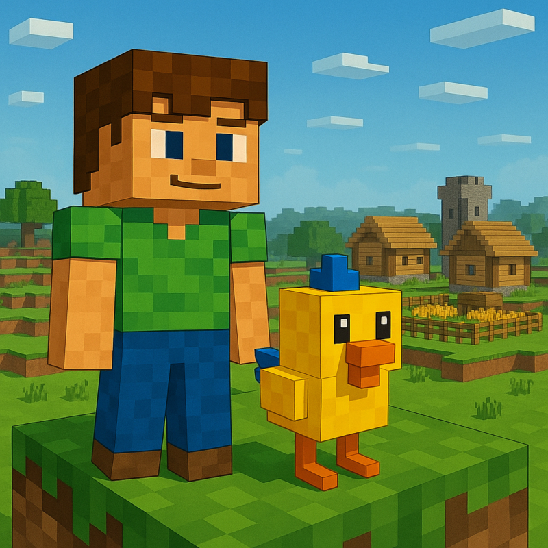 Obrázek epizody Kapitola 10 – Vesnice na dohled | Karlíkovy minecraftické pohádky