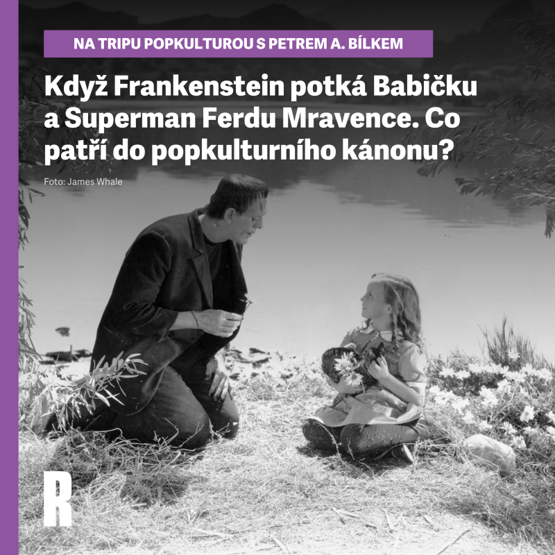 Obrázek epizody Když Frankenstein potká Babičku a Superman Ferdu Mravence. Co patří do popkulturního kánonu?