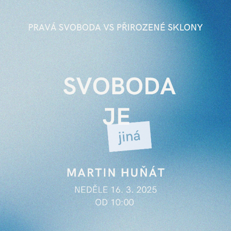 Obrázek epizody Svoboda je jiná - Martin Huňát 16.3.2025 CBH Chomutov