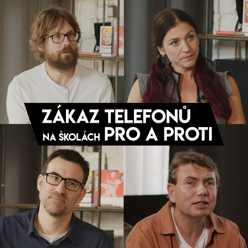 Obrázek epizody SPECIÁL | Zákaz telefonů na školách - PRO A PROTI(učitel Marek Valášek, psycholog Jan Kulhánek, ředitelka IT gymnázia Markéta Fibigerová, autor knihy Digiděti Jan Kršňák)