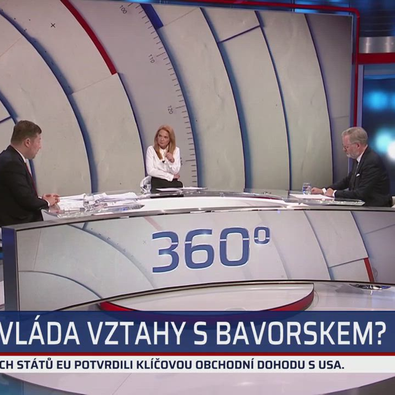 Obrázek epizody Primitivní nacionalismus, hodnotil Fiala postoj vlády k landsmanšaftu. Okamura mluvil o NSDAP