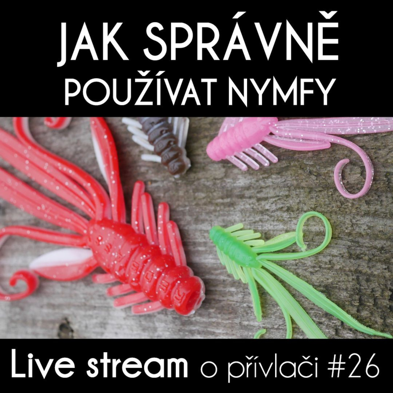 Obrázek epizody Přívlač live #26 - Jak správně používat nymfy