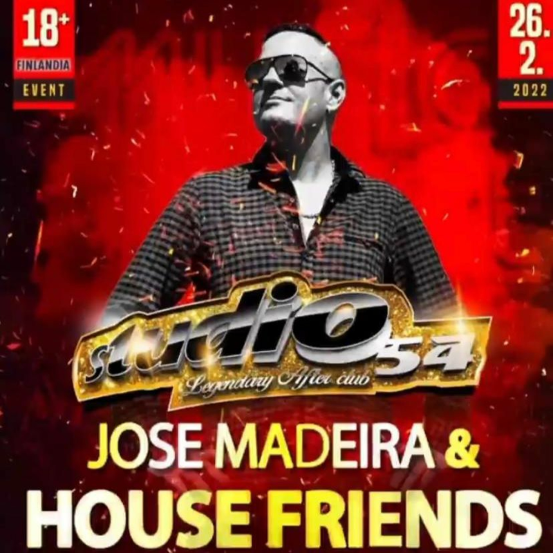Obrázek epizody Jose Madeira b2b Rio Live @ House Friends, Studio 54 Prague 26-02-2022 !!! FREE DOWNLOAD !!!