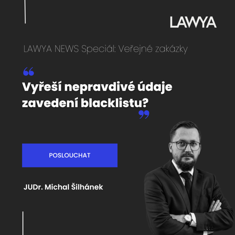 Obrázek epizody #13: Vyřeší nepravdivé údaje v nabídkách zavedení blacklistu?
