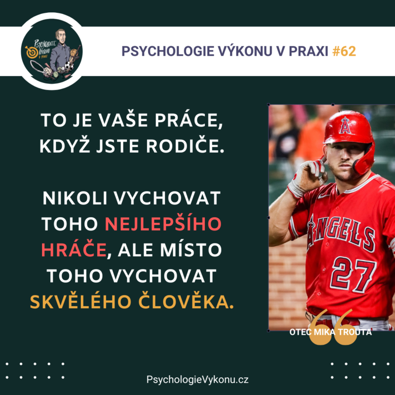 Obrázek epizody #62 Otec nejlepšího hráče - TOHLE je vaše PRÁCE! Rozvoj a mindset Mika Trouta (Sezóna II., ep. 34)