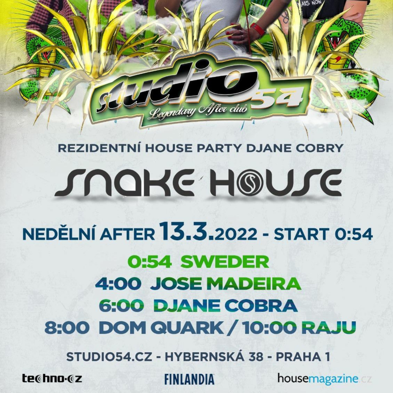 Obrázek epizody Jose Madeira Live @ Snake House, Studio 54 Prague  13-03-2022