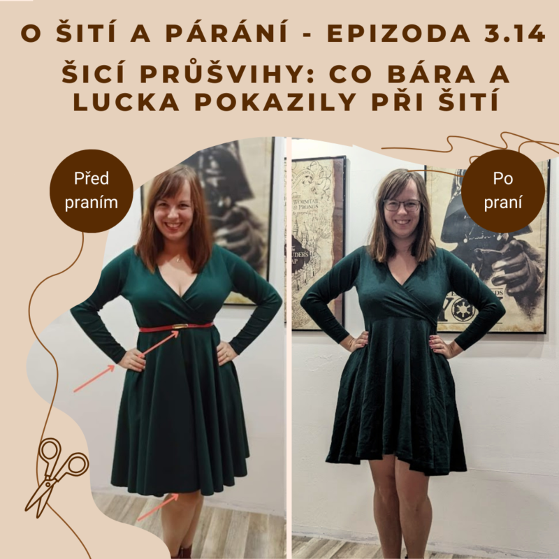 Obrázek epizody Epizoda 3.14 - Šicí průšvihy: Co Bára a Lucka pokazily při šití