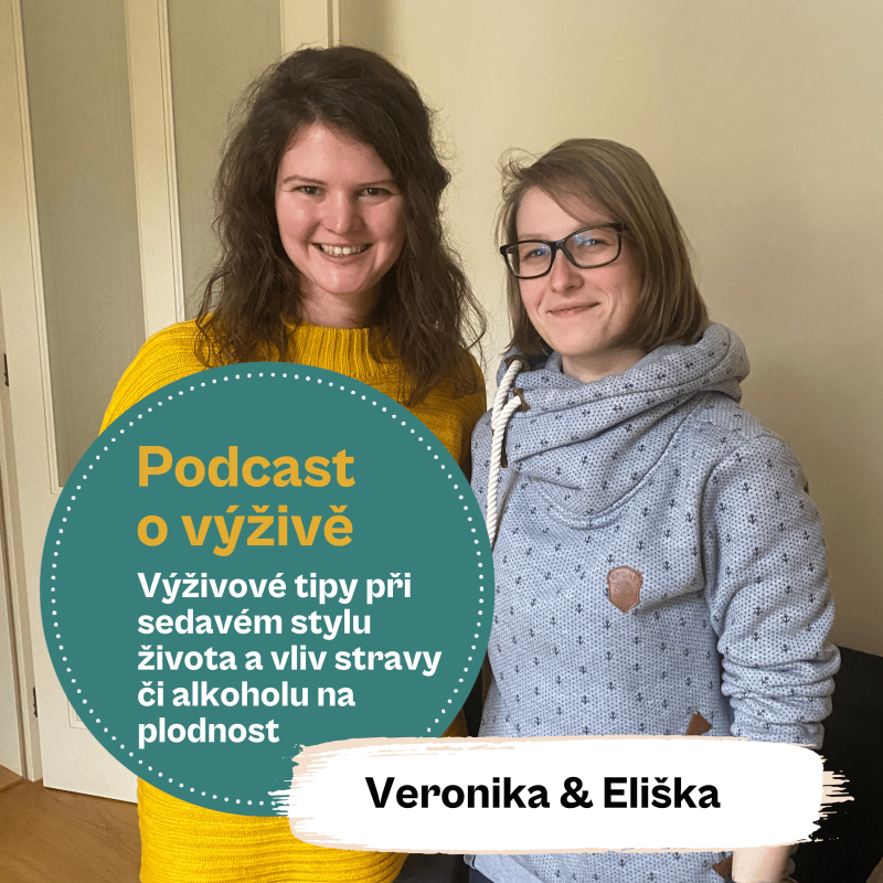 Obrázek epizody 81. díl -Výživové tipy při sedavém stylu života a vliv stravy či alkoholu na plodnost (Ing. Mgr. Veronika Pourová a Bc. Eliška Jemelková)