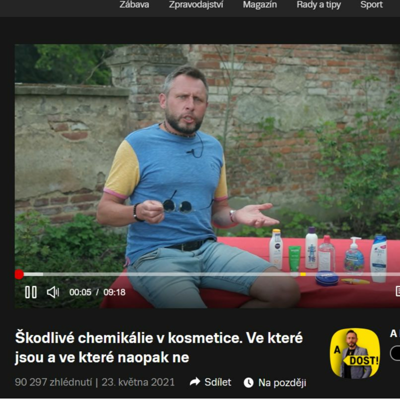 Obrázek epizody #17 Vyjádření k dílu pořadu A dost! o škodlivých látkách v kosmetice