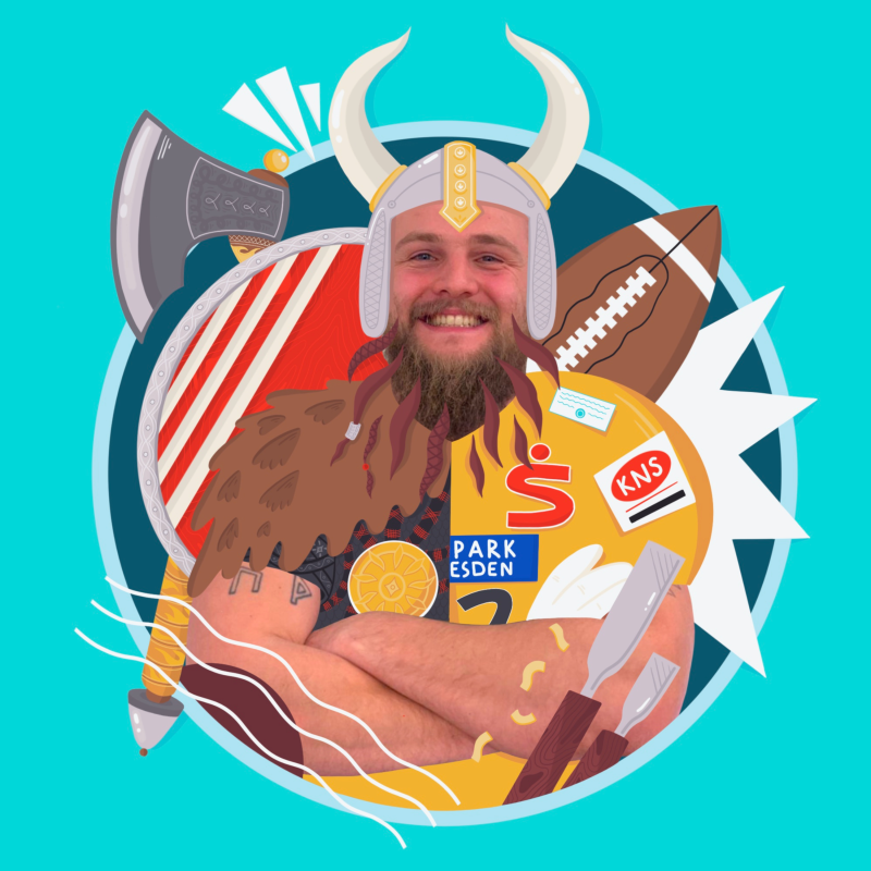 Obrázek epizody Miloš Viking Novák: Reprezentant v americkém fotbale co rád pracuje se dřevem.