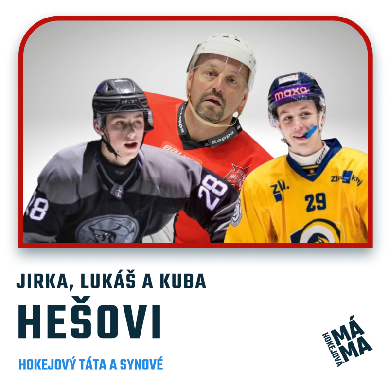 Obrázek epizody #44 Jirka, Lukáš a Kuba Hešovi: CHL nebo USHL. Táta a synové o cestách do zámoří