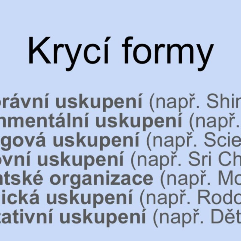 Obrázek epizody Přednáška o hybridních metodách sekt (ukázka)