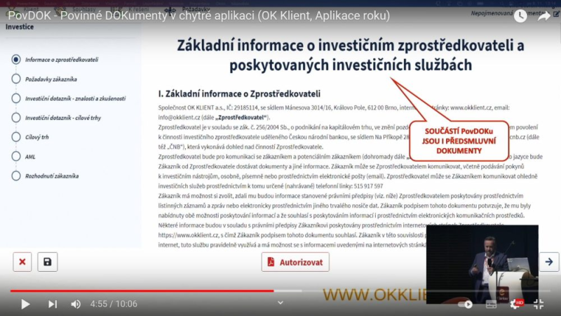 Obrázek epizody Soutěž Aplikace roku: PovDOK – Povinné DOKumenty v chytré aplikaci od OK KLIENT