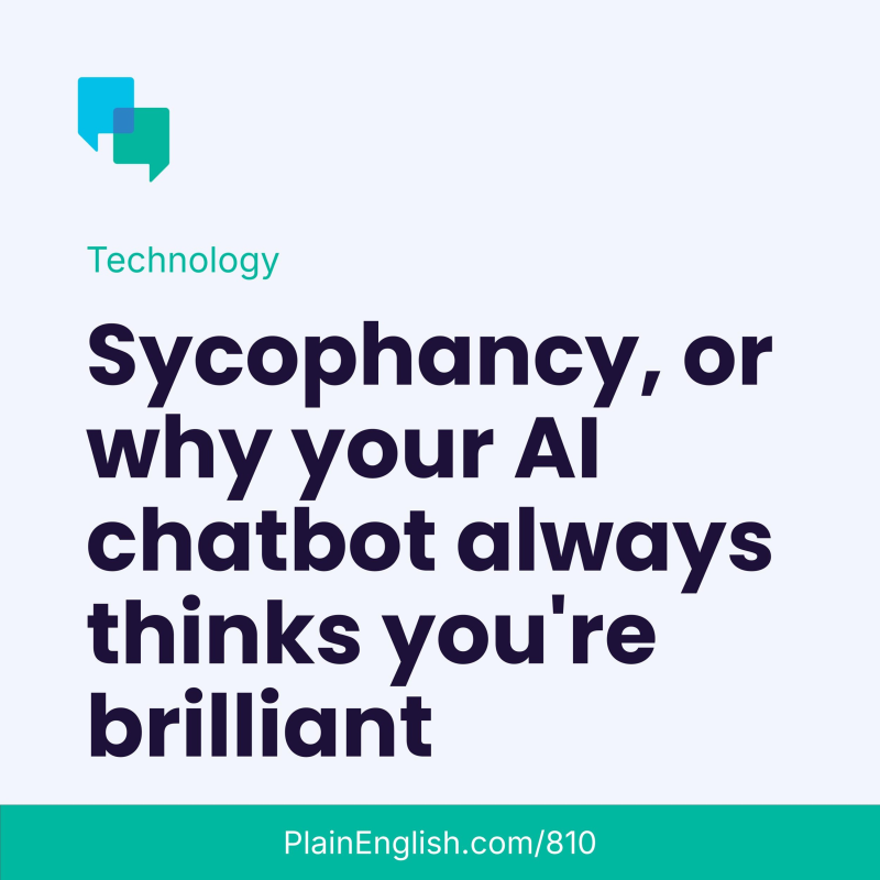 Obrázek epizody Why your AI always thinks you're brilliant