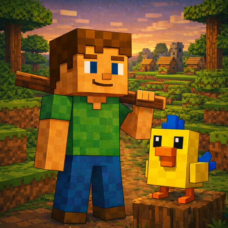 Obrázek epizody Kapitola 32 – Kost u lesa | Karlíkovy minecraftické pohádky