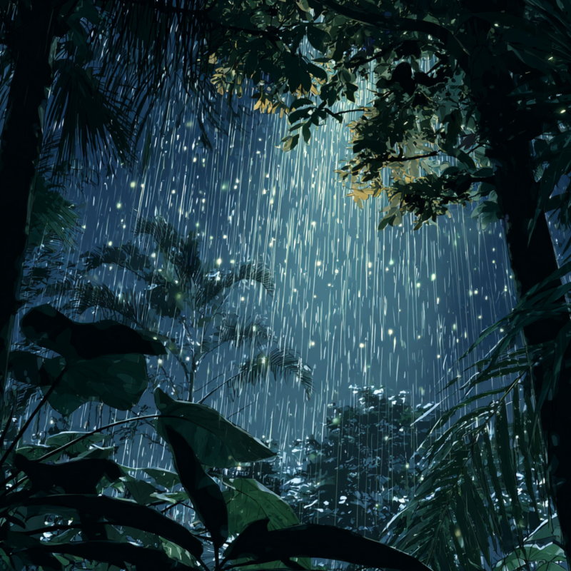 Obrázek epizody Rain in Bali | Tropical Rain Sounds for Sleep