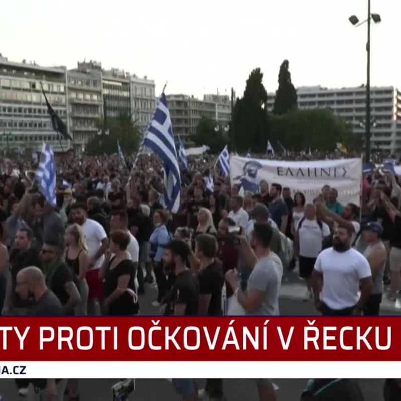 Obrázek epizody Protesty proti očkování v Řecku