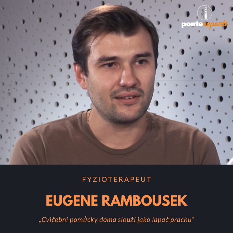 Obrázek epizody Eugene Rambousek – fyzioterapeut: Cvičební pomůcky doma slouží jako lapač prachu