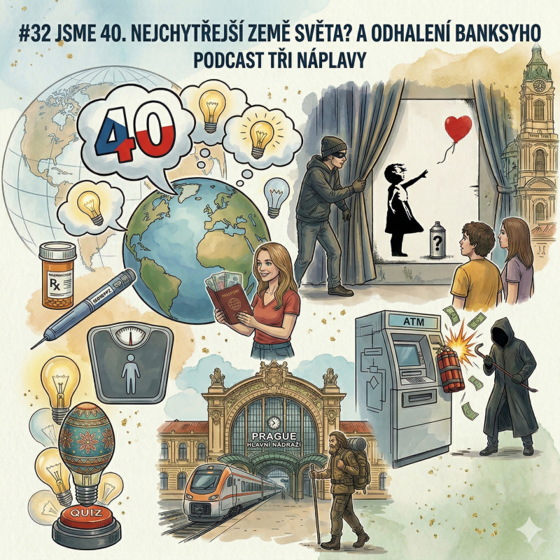 Obrázek epizody #32 Jsme 40. nejchytřejší zemí světa? A odhalení Banksyho