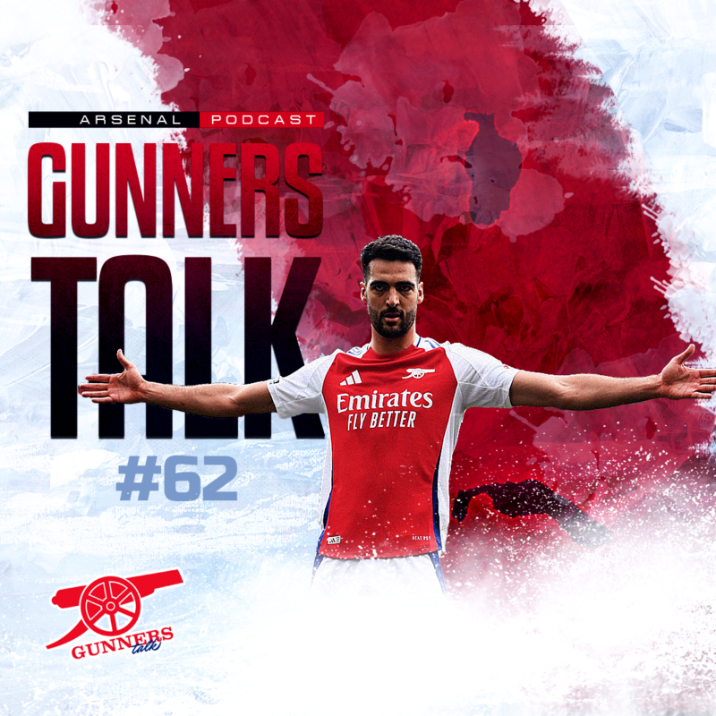 Obrázek epizody Gunners Talk #62 | Rozbory zápasů s PSV & Chelsea, Konzerva Mikel Arteta, Butler-Oyedeji do počtu, Rice v ohrožení, Sterling muž zápasu, Merino ve všem první, Letec Saliba & Rozšíření Emirates