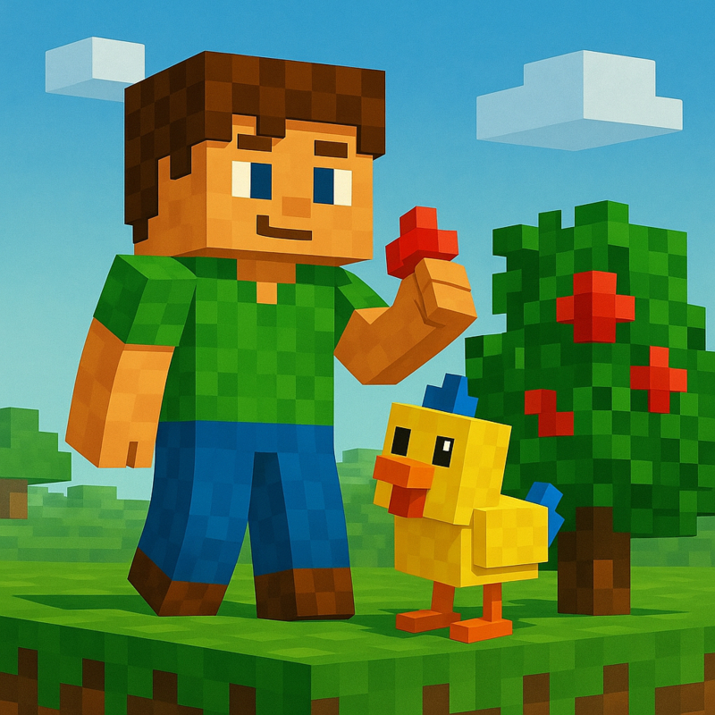 Obrázek epizody Kapitola 5 – Stopa a první jídlo | Karlíkovy minecraftické pohádky