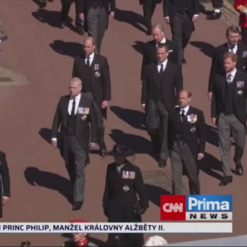 Obrázek epizody Princ Philip pohřeb emoce (zdroj: CNN Prima NEWS)