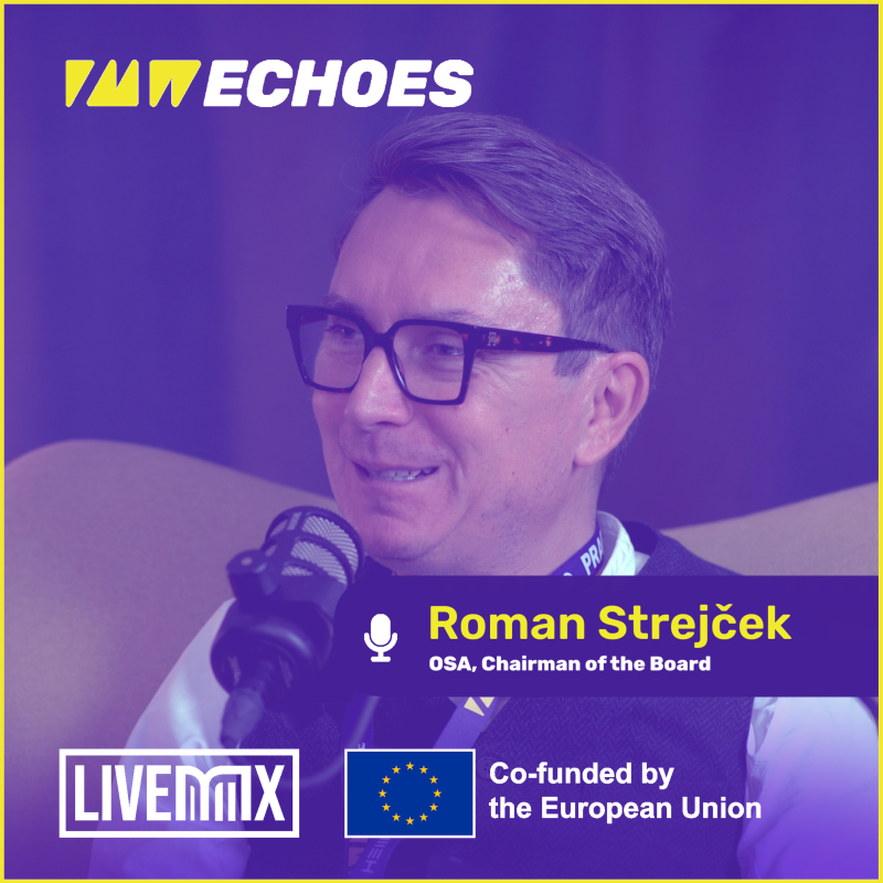 Obrázek epizody Kdo vlastní hudbu budoucnosti? Pirátství, AI a autorské práva | Roman Strejček, PMW ECHOES #7