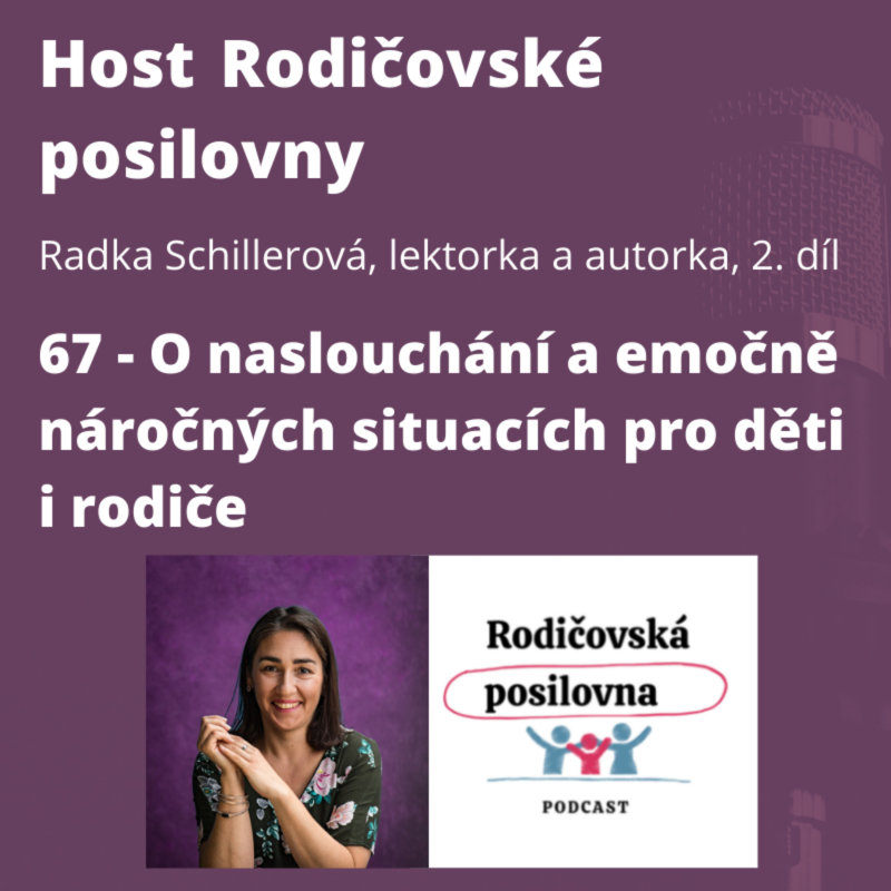 Obrázek epizody 67 - O naslouchání a emočně náročných situacích pro děti i rodiče - Radka Schillerová, díl 2. - Host rodičovské posilovny
