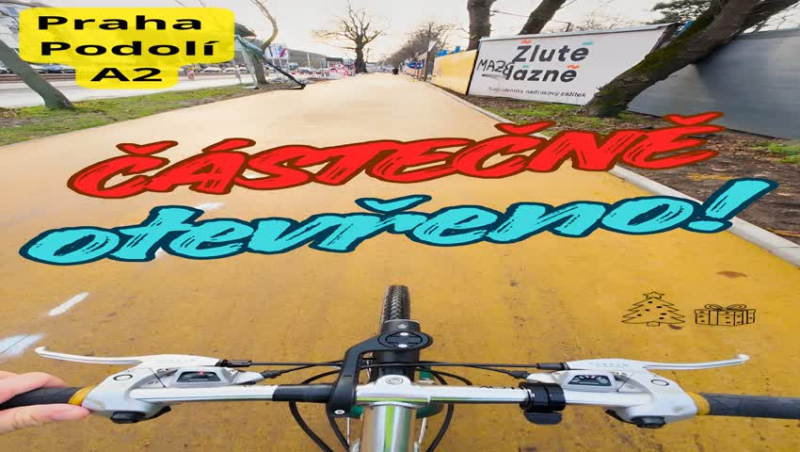 Obrázek epizody Nová žlutá stezka v Podolí je už částečně průjezdná! 🚴♀️✨
