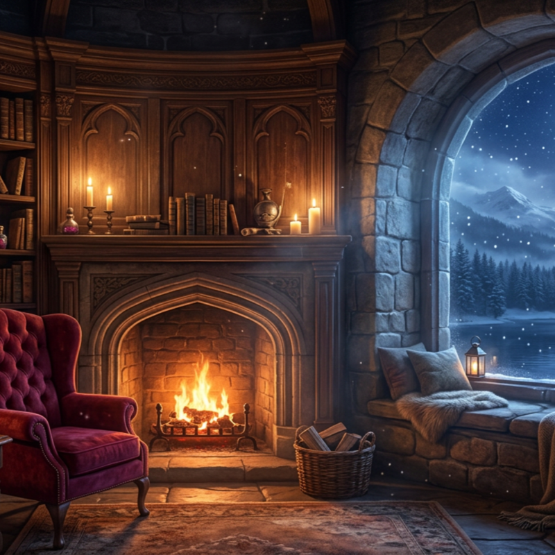 Obrázek epizody Noc ve škole čar a kouzel - příběh na usnutí pro dospělé (hluboký spánek)